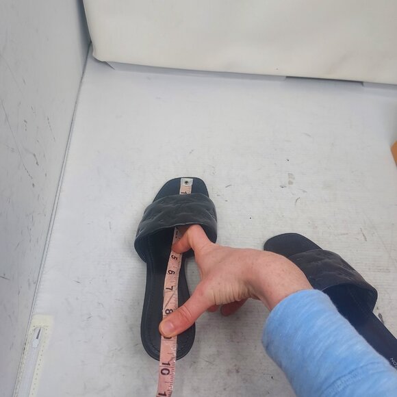 LOUIS VUITTON LV Monogram Black Embossed Revival Heel Sandal - Picture 7 of 12